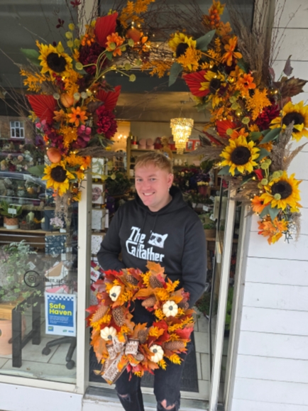 Autumnal bespoke door wreath 