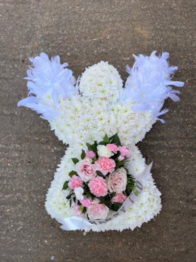 Funeral Angel by florist in Bromley 