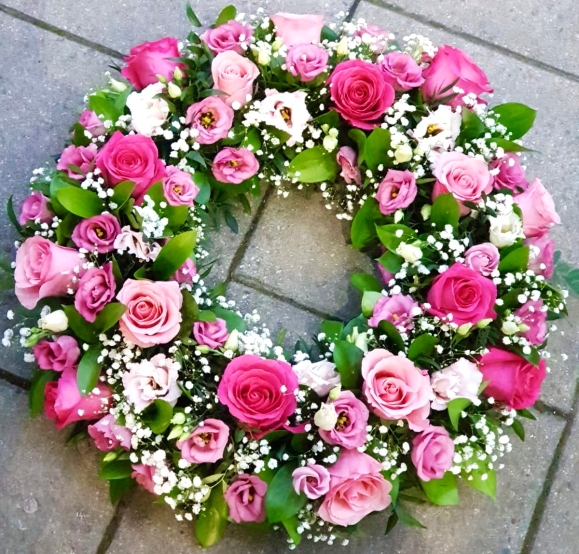 Pink and Lilac Wreath