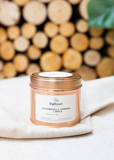 Strawberry & Rhubarb Soy Candle