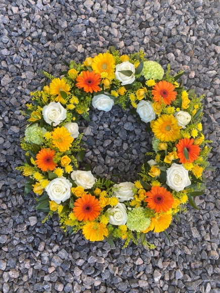 Vibrant Funeral Wreath
