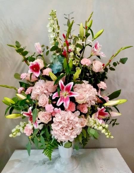 With Love  Service Vase arrangement