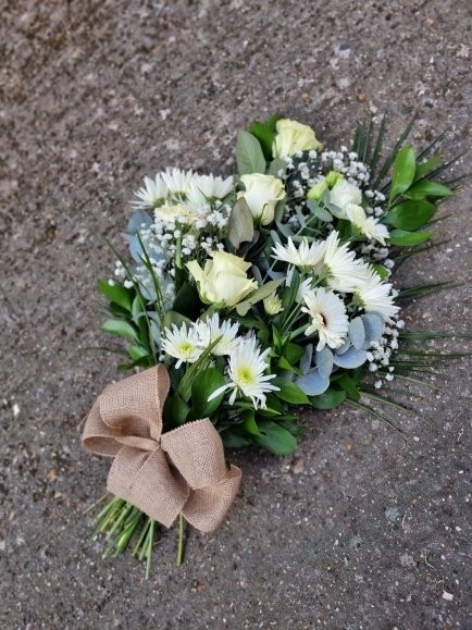 All White Flower Sheaf