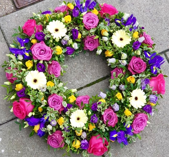 Florist Choice Mixed Flowers Wreath