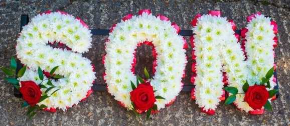 funeral letters made by funeral florist in Bromley for delivery in Hayes, Bromley, Beckenham, Orpington, Sidcup, Catford, Downham, Bexley, Bickley, Biggin Hill, Bromley Common, Chislehurst, Eltham, Farnborough, Foots Cray, Grove Park, Hither Green, Keston, Lee, Locksbottom, Sydenham, Petts Wood, Elmers End, West Wickham, Shortlands, Lewisham, Mottingham, Pratt's Bottom, Westernham, Kidbroke, Forest Hill, Anerley, Penge, Blackheath, Shooters Hill, Welling, Woodside, South Croydon, East Croydon, West Croydon, Addington, Shirley, Addiscombe, Coulsdon, Selsdon, Selhurst, South Norwood, Thornton Heath, Mitcham, Foresdale, Sutton, Carshalton, Sanderstead, Selhurst, Selsdon, Shirley, Kenley, Whyteleafe, Crystal Palace, Beddington, New Addington, Wallington, Purley and surrounding areas.