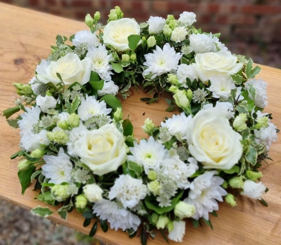 Fluffy Whites Wreath