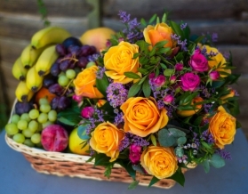 Fruit and Flower Hamper.