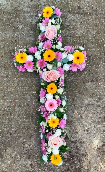 Mixed flowers cross