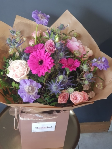 Summer bouquet made by florist in Hayes, Bromley for delivery to BR CR Cony Hall, Hayes, West Wickham, Keston, Elmers End, Beckenham, Bromley South, Bromley Common, Orpington, Letts Wood, Chislehurst, Biggin Hill, Westerham, Shirley, Elmers Emd