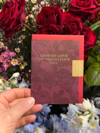 Valentine’s card: Lots of love
