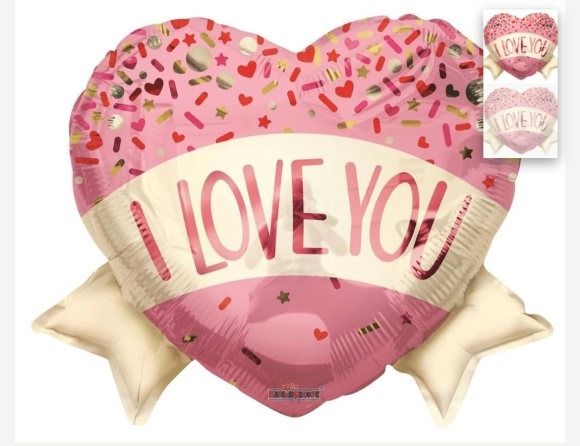 Helium Baloon for Valentine’s Day by florist in Hayes, Bromley